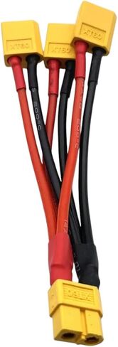 XT60 1female-3male1pc T Plug XT90 Parallel Bettery Connector Male/Female Cable Dual Extension Y Splitter 2/3Way Silicone Wire for Rc New 2025 High Reliable Electronic Component in Saudi Arabia