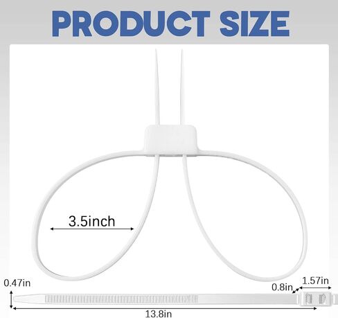 30 Pcs 27.5 Inch Heavy Duty Strong 250 Lbs Police Zip Tie Handcuff Nylon Cuffs Disposable Plastic Cable Tie (Black) in Saudi Arabia