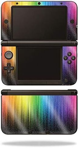 MightySkins Glossy Glitter Skin for Nintendo 3DS XL Original (2012-2014) - Rainbow Streaks | Protective, Durable High-Gloss Glitter Finish | Easy to Apply, Remove, and Change Styles | Made in The USA in Saudi Arabia