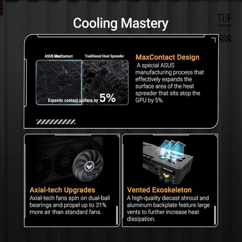 ASUS TUF Gaming Radeon RX 9070 XT OC OC EDITION 16GB GRASTS CARDER (16GB GDDR6 ، PCIE 5.0 ، HDMI ، DisplayPort 2.1 ، 3.125 SLOT ، AXIAL FORS ، PCB PROTENTING) in Saudi Arabia