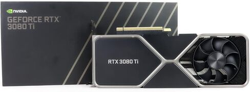 Geforce RTX 3080 Ti 12GB GDDR6X PCI Express 4.0 Graphics Card Titanium and Black in Saudi Arabia