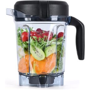 For Vitamix Blender Pitcher 64oz Low-Profile, Replacement Pitcher Container Jar Cup for Vitamix 750, 5200, 5000, 6300, 7500, A3500, Vm0102, Vm0103, Vm0197, E310 Classic/Explorian/Commercial Series in Saudi Arabia