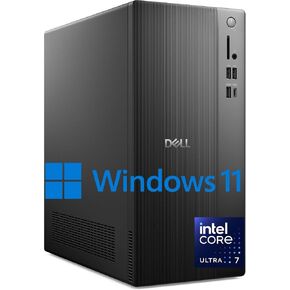 Dell 2025 ECT1250 Business Desktop - Intel Ultra 5-225, (10 Core Processor 10 Threads), 16GB DDR5 Memory, 512GB PCIe SSD, Ultra-Quiet Design, Dual 4K Monitor Support, Keyboard and Mouse, Windows 11 in Saudi Arabia