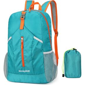 levayhill 25L Hiking Backpack,Foldable Sports Daypack Camping Backpack Hiking Accessories,Carry-on Bag-Water Resistant Lightweight Backpack for Travel,Black in Kuwait