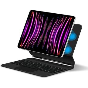 Keyboard Case for iPad Pro 11-inch (Released：2018/2020/2021/2022), Magic - Style Keyboard with Multi - Touch Trackpad – Floating Cantilever Stand – Magnetic Case - Free Mouse in Kuwait