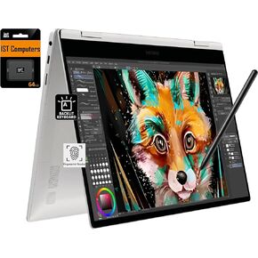 Samsung Galaxy Book2 Pro 360 2-in-1 كمبيوتر محمول للمبدع ، المصور ، المصمم (13.3 "FHD Touchcreen ، Intel Core I7-1260p ، ذاكرة وصول عشوائي 16 جيجا بايت ، 512 جيجا بايت SSD ، قلم نشط) خلفية ، in Kuwait