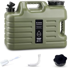 5 Gallon Water Jug with Spigot, Portable Camping Water Containers, No Leakage Food Grade Camping Water Tank for Vehicle, Car, Outdoor Hiking, Picnic, Emergency in Saudi Arabia