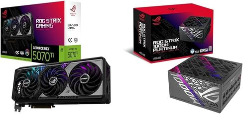 حزمة ASUS ROG Strix RTX 5070 TI OC EDITION 16GB GDDR7 بطاقة الرسومات + ASUS ROG STRIX 1000W Platinum (مزود طاقة وحدات تمامًا ، 80 Plus Platinum Certified ، ATX 3.1) in Saudi Arabia