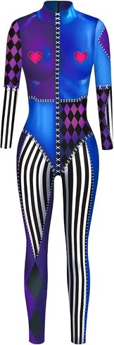 Remimi Kids Halloween Costume Zip Up Back Boys Girls Skeleton Bodysuit 7-14 Years in Saudi Arabia