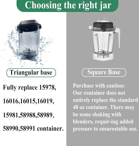 BLENDER BAITHER 48oz ، مناسب لـ Vitamix Advance Quiet One VM0145 VM0100A 16016 15978 36019 in Saudi Arabia