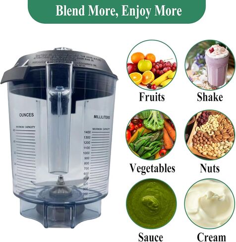BLENDER BAITHER 48oz ، مناسب لـ Vitamix Advance Quiet One VM0145 VM0100A 16016 15978 36019 in Saudi Arabia