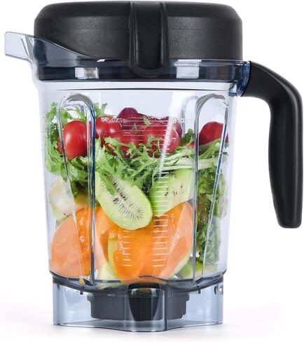 For Vitamix Blender Pitcher 64oz Low-Profile, Replacement Pitcher Container Jar Cup for Vitamix 750, 5200, 5000, 6300, 7500, A3500, Vm0102, Vm0103, Vm0197, E310 Classic/Explorian/Commercial Series in Saudi Arabia