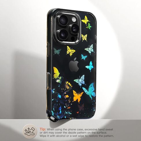 Timovo for iPhone 16 Pro Max Case مع حزام ، تغطية الهاتف الذكي TPU الناعم الشفاف مع حبل Crossbody القابل للإزالة ، الكربون الأسود in Saudi Arabia