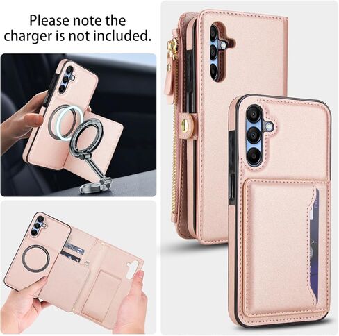 Asuwish Phone Case for Samsung Galaxy A36 5G Wallet Wallet متوافق مع Magsafe RFID Screen Screen Crossbody Lanyard حزام حامل بطاقة Slot Slot Slot Slot in Saudi Arabia