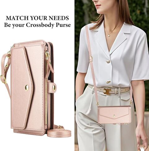 Asuwish Phone Case for Samsung Galaxy A36 5G Wallet Wallet متوافق مع Magsafe RFID Screen Screen Crossbody Lanyard حزام حامل بطاقة Slot Slot Slot Slot in Saudi Arabia