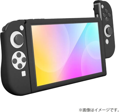 ニンテンドースイッチ 有機 el モデル用本体保護カバー & グリップ『シリコングリップ swel (イエロー × パープル) 』 - التبديل in Kuwait