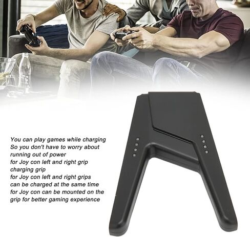 Pilipane Charging Grip, Portable Gaming Comfort Grip Handle Bracket for, Accessories and Charging Convenience (Black) in Saudi Arabia