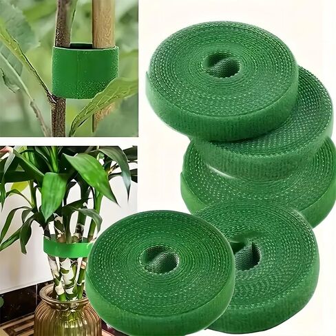 5PCS Reusable Tape Cable Ties, Tape Cord Organization Straps Hook Loop Tape Cord Wrap for Home,Office, Green in Saudi Arabia