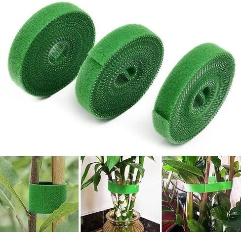5PCS Reusable Tape Cable Ties, Tape Cord Organization Straps Hook Loop Tape Cord Wrap for Home,Office, Green in Saudi Arabia