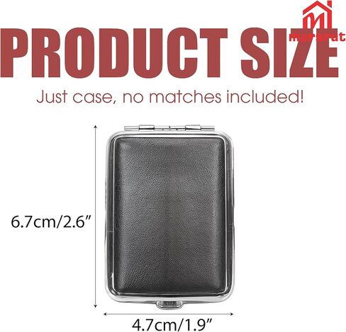 2pcs Metal Match Match Case Factless Steel Bostboxes مع مهاجم لوحة الاحتكاك ، MatchStick Holder Mini Vintage تخزين محمولة قابلة لإعادة الاستخدام في المدفأة المائية في الخارج للتخييم الأسود في الهواء الطلق in Saudi Arabia