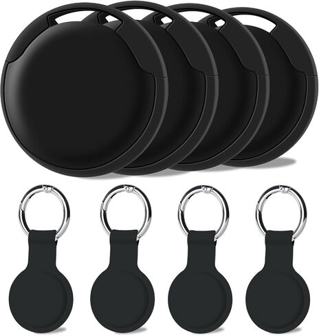 Air Tracker Tags-4Pack, Smart Bluetooth Tracker Tag, Works with Apple Find My APP (iOS Only), Keys Finder and Item Locator for Luggage, Backpack, Suitcase, Pets and more, Waterproof Tracking Tag in Saudi Arabia