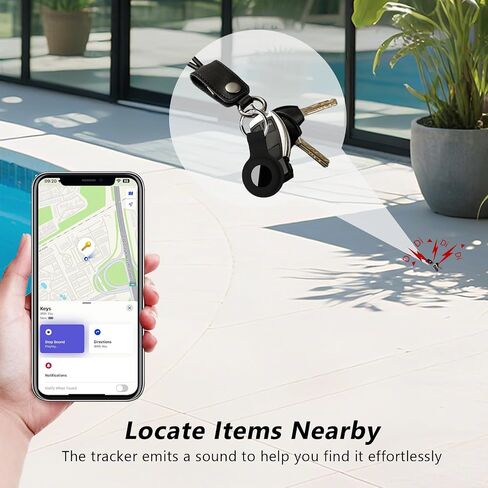 Air Tracker Tags-4Pack, Smart Bluetooth Tracker Tag, Works with Apple Find My APP (iOS Only), Keys Finder and Item Locator for Luggage, Backpack, Suitcase, Pets and more, Waterproof Tracking Tag in Saudi Arabia