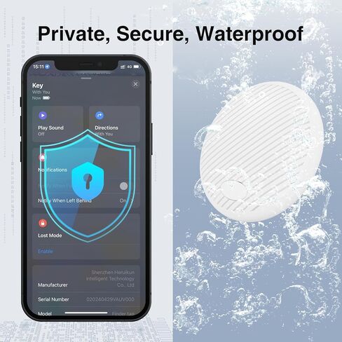 Air Smart Tracker Tags-2 Pack - GPS Tracker Bluetooth Key Finder Compatible with Apple Find My (iOS Only) with Silicone Case, IP68 Waterproof, 100dB Loud Beep for Bike, Wallets, Luggages, Bags in Saudi Arabia
