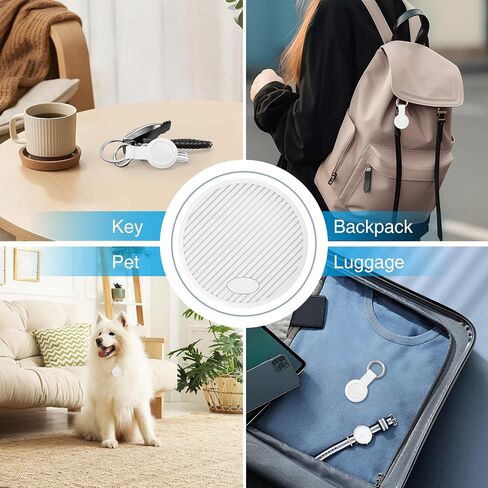 Air Smart Tracker Tags-2 Pack - GPS Tracker Bluetooth Key Finder Compatible with Apple Find My (iOS Only) with Silicone Case, IP68 Waterproof, 100dB Loud Beep for Bike, Wallets, Luggages, Bags in Saudi Arabia