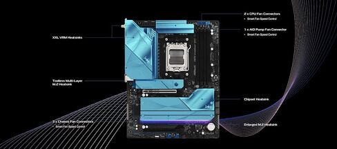 ASRock X870 LiveMixer WiFi AM5 Motherboard | AMD Ryzen 9000/8000/7000 | DDR5 8000+ (OC) | Dual USB4 | PCIe 5.0 | WiFi 7 | 16+2+1 Power Phase | 5GbE LAN in Saudi Arabia