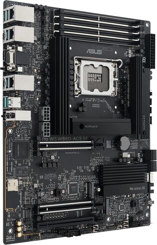 ASUS PRO WS W880-ACE SE SE Intel® Core ™ Ultra Processor (Series 2) LGA 1851 ATX Motherboard ، 8+1+2+2 Power Power ، PCIE® 5.0 جاهزة ل GPUs من الجيل التالي ، DDR5 ، Thunderbolt ™ 4 Type-C® ، 2x 2.5 GBE Lan ، 4x M.2 in Saudi Arabia