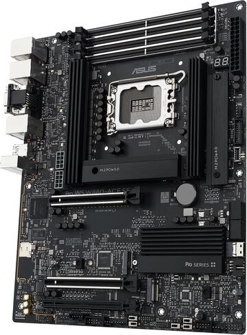 ASUS PRO WS W880-ACE SE SE Intel® Core ™ Ultra Processor (Series 2) LGA 1851 ATX Motherboard ، 8+1+2+2 Power Power ، PCIE® 5.0 جاهزة ل GPUs من الجيل التالي ، DDR5 ، Thunderbolt ™ 4 Type-C® ، 2x 2.5 GBE Lan ، 4x M.2 in Saudi Arabia