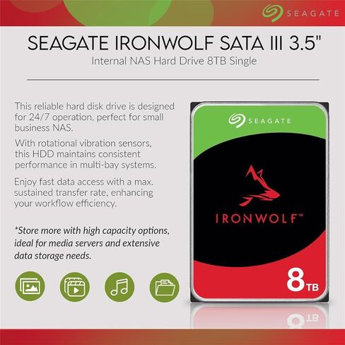 DiskStation DS1621+ 6-Bay NAS العلبة ، 4-core 2.2 جيجا هرتز ، ذاكرة الوصول العشوائي 4 جيجا بايت ، لا HDD مع 6x Ironwolf 8tb SATA III 3.5 "محرك أقراص صلبة داخلي ، 7200 دورة في الدقيقة in Kuwait
