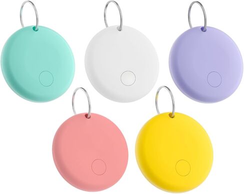 Mini Smart Tags Tracker Work with Apple Find My (iOS Only), IP67 Waterproof, Keys Finder and Item Locator for Keys, Bags,Luggage and More (Not for Android) (Macaroon, 5 Pack) in Saudi Arabia