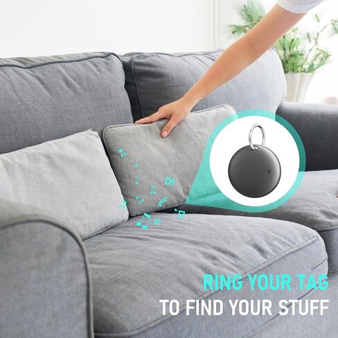 IP68 البديل المقاوم للماء ، يعمل Finder Smart Tag Key مع Find My (iOS Only) ، Tracker Bluetooth ، موقع Finder للمفاتيح ، الأمتعة ، حقيبة الظهر ، Wallet (Black ، 1 Pack) in Kuwait