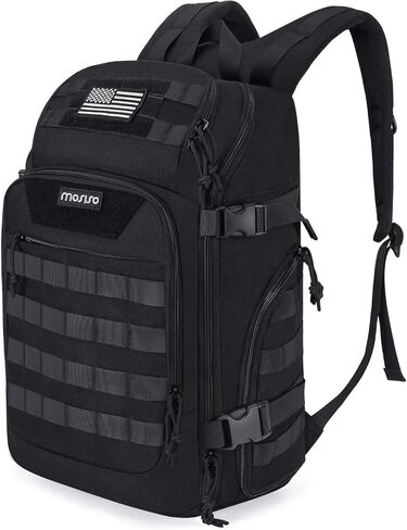 MOSISO 30L Military Tactical Backpack for Men, Army Backpack Military Daypack 3 Day Assault Pack Hiking Rucksack Bug Out Bag, Black in Saudi Arabia