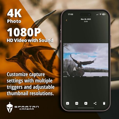 كاميرا Spartan Camera GoLive 4G LTE Trail ، التجوال المجاني في الولايات المتحدة ، والبث المباشر ، ونظام تحديد المواقع العالمي (GPS) المضاد للسرقة ، والتقاط الصور والفيديو عند الطلب ، والتحديثات في الوقت الفعلي ، وبطارية الليثيوم المدمجة ، والتعب ، in Kuwait