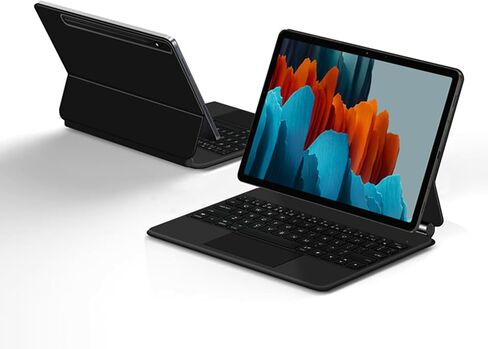 Keyboard Case for Samsung Galaxy Tab S8 Ultra 14.6inch SM-X900/SM-X906B Tablet, Magic-Style Keyboard with Multi-Touch Trackpad-Floating Cantilever Stand-Magnetic Case-Free Mouse in Kuwait