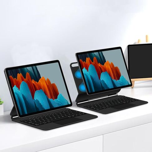 Keyboard Case for Samsung Galaxy Tab S8 Ultra 14.6inch SM-X900/SM-X906B Tablet, Magic-Style Keyboard with Multi-Touch Trackpad-Floating Cantilever Stand-Magnetic Case-Free Mouse in Kuwait