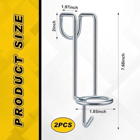 2 قطعة خطاف دلو مياه للخيول المحمولة القابلة للإزالة دلو الفروسية هوك الشماعات ملحقات كشك الحصان لإطعام الحصان وربط الحصان في الصيف، تعلق على الجدران أو الأبواب in Kuwait