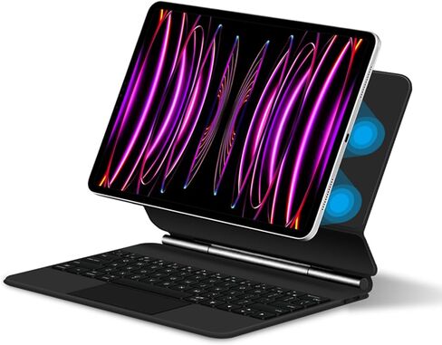 Keyboard Case for iPad Pro 11-inch (Released：2018/2020/2021/2022), Magic - Style Keyboard with Multi - Touch Trackpad – Floating Cantilever Stand – Magnetic Case - Free Mouse in Kuwait