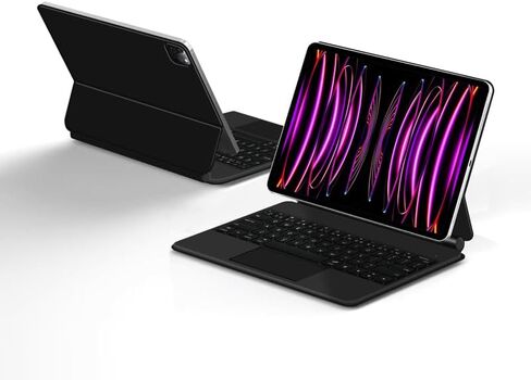 Keyboard Case for iPad Pro 11-inch (Released：2018/2020/2021/2022), Magic - Style Keyboard with Multi - Touch Trackpad – Floating Cantilever Stand – Magnetic Case - Free Mouse in Kuwait