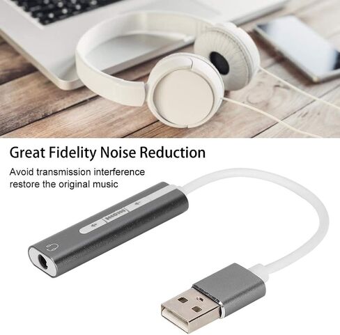 بطاقة صوت سعة 3.5 مم بطاقة صوت USB ، بطاقة صوت الكمبيوتر لجميع أنظمة الكمبيوتر 7.1 ستيريو ، بطاقة الصوت المتوافقة معنا و CN Headphones in Saudi Arabia