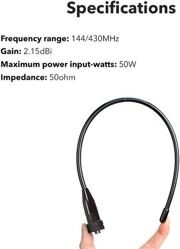 ترقية MP-701 SMA هوائي أنثى لـ Baofeng-VHF/UHF (144/430 ميجا هرتز) 50watt ، 8.3 بوصة هوائي السوط-مرن يدوية ل uv82 ، UV5R ، BF-F8HP ، UV-5RA ، UV-5RE ، UV-5R in Kuwait
