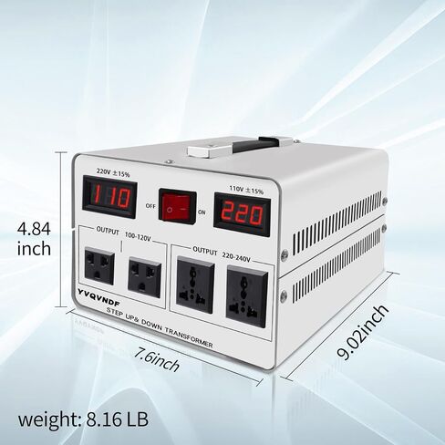Pure Copper Transformer Auto Recoginze Input Voltage Converter (500W Copper core) in Kuwait