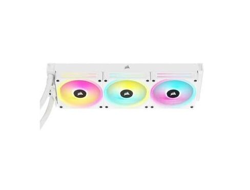 Corsair ICUE Link H150i RGB CPU CPU COWNER - 360 مم AIO - معجبين QX120 RGB - FITS Intel® LGA 1700 ، AMD® AM5 - ICUE LINK SYSTEM HUB المضمّن - أبيض (متجدد) in Kuwait