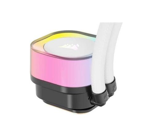 Corsair ICUE Link H150i RGB CPU CPU COWNER - 360 مم AIO - معجبين QX120 RGB - FITS Intel® LGA 1700 ، AMD® AM5 - ICUE LINK SYSTEM HUB المضمّن - أبيض (متجدد) in Kuwait