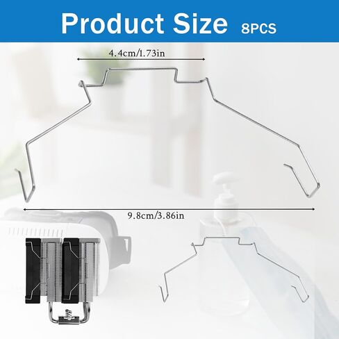 8 PCS 12 CM CPU Heatsink Fan Buckle, Computer Mainboard CPU Radiator Fan Fixing Clip, CpuRadiator Fans Hook Fixed Bracket Pc Mainboard CpuRadiator Fans Wire Buckle Upper Hook Type Fixing Clips, 12cm in Saudi Arabia