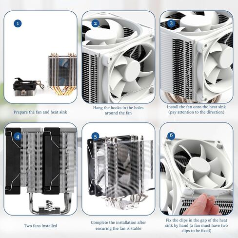 8 PCS 12 CM CPU Heatsink Fan Buckle, Computer Mainboard CPU Radiator Fan Fixing Clip, CpuRadiator Fans Hook Fixed Bracket Pc Mainboard CpuRadiator Fans Wire Buckle Upper Hook Type Fixing Clips, 12cm in Saudi Arabia