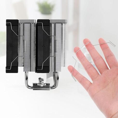 8 PCS 12 CM CPU Heatsink Fan Buckle, Computer Mainboard CPU Radiator Fan Fixing Clip, CpuRadiator Fans Hook Fixed Bracket Pc Mainboard CpuRadiator Fans Wire Buckle Upper Hook Type Fixing Clips, 12cm in Saudi Arabia