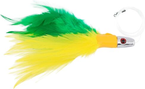 No Alibi Trolling Feathers – Saltwater Fishing Lure for Mahi, Tuna, Wahoo & More – Classic Feather Trolling Lure, Available Rigged or Unrigged, Multiple Sizes in Saudi Arabia